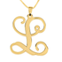 Cursive Letter Necklace  image 0