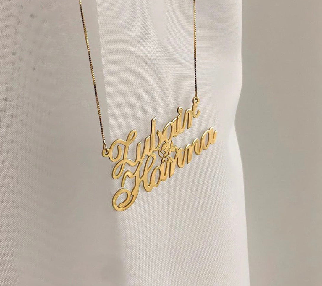 Double Name Necklace image 1