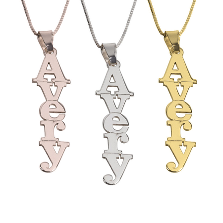 Vertical Name Necklace  image 1