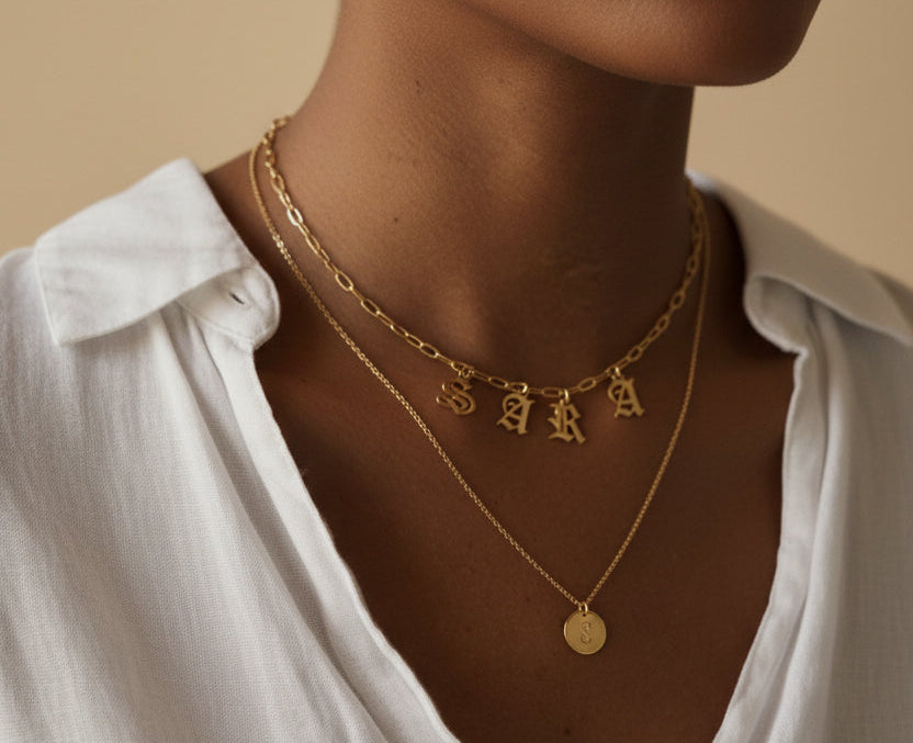 Drop Letter Necklace image 1