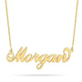 Custom Curled Name Necklace